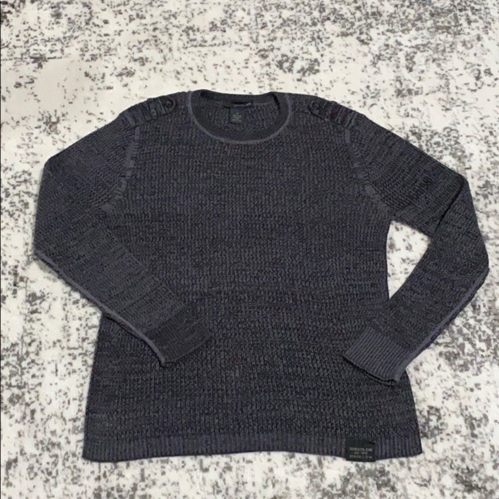 Calvin Klein Jeans Cotton Sweater Size‎ L EUC grey